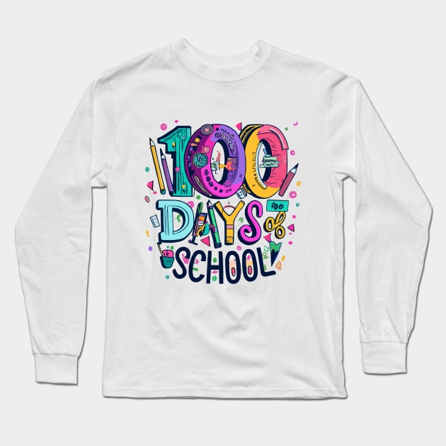 100 school days Long Sleeve T-Shirt by BOLTMIDO 